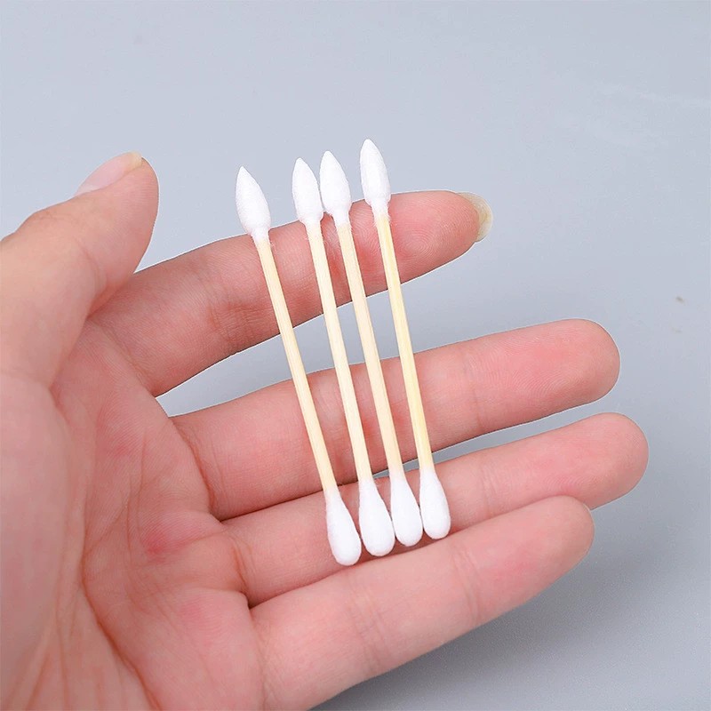 Tamponi di cotone in bambù doppia testa