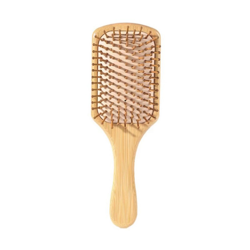 Bamboo Hair Brush Square